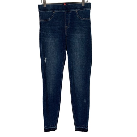 Spanx Distressed Ankle Skinny Jeans Size Medium - Picture 2 of 9